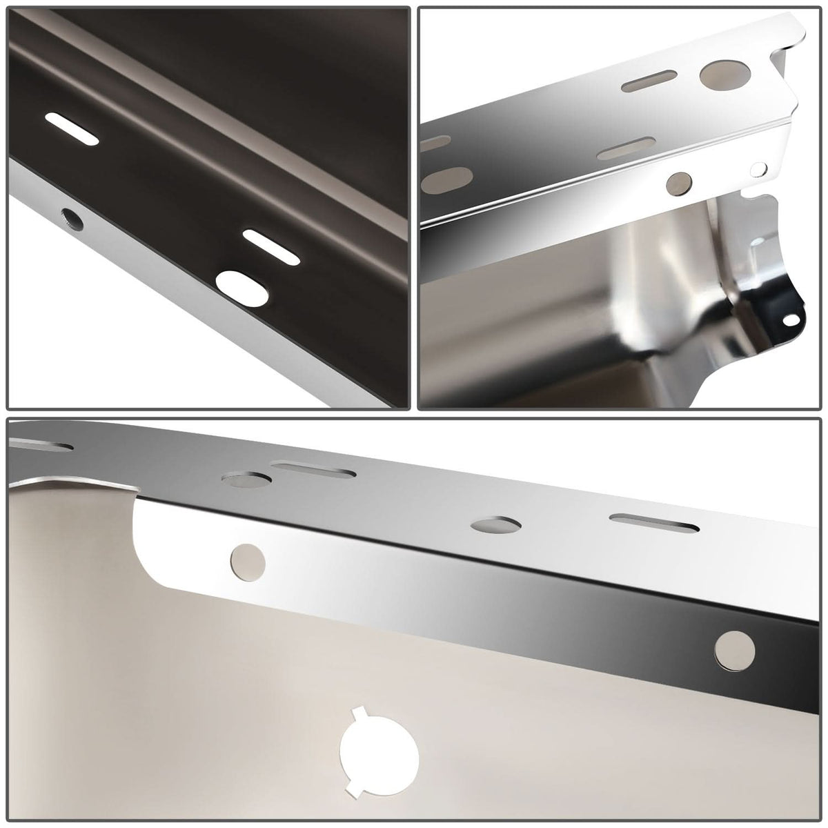 2009-2014 Ford F-150 Rear Bumper Cover - Chrome with Sensor Holes