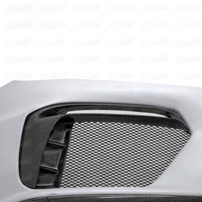 GT4 Style Half Carbon Fiber Front Bumper for Porsche Cayman 981 13-15