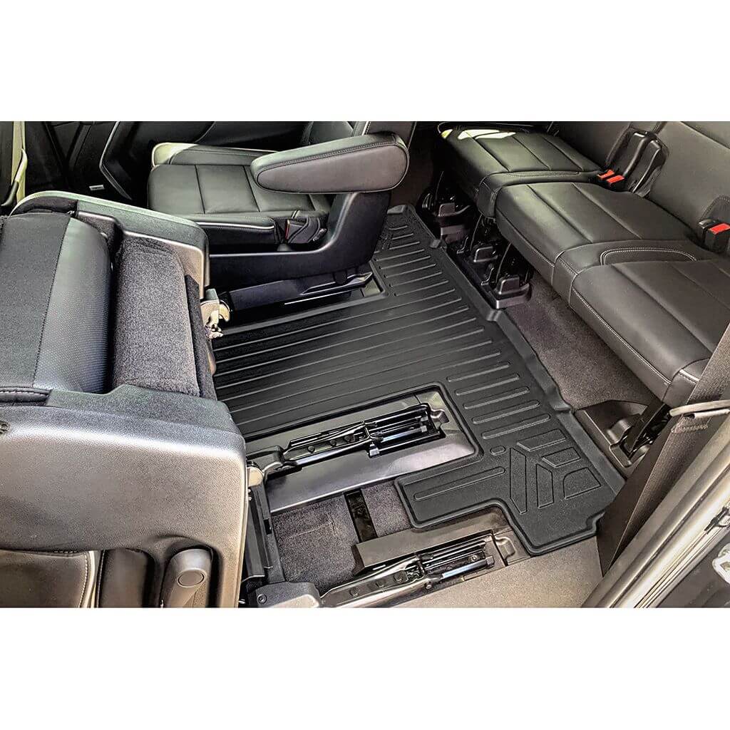SMARTLINER Custom Fit Floor Liners For 2021-2025 Cadillac Escalade ESV with 2nd Row Bucket Seats