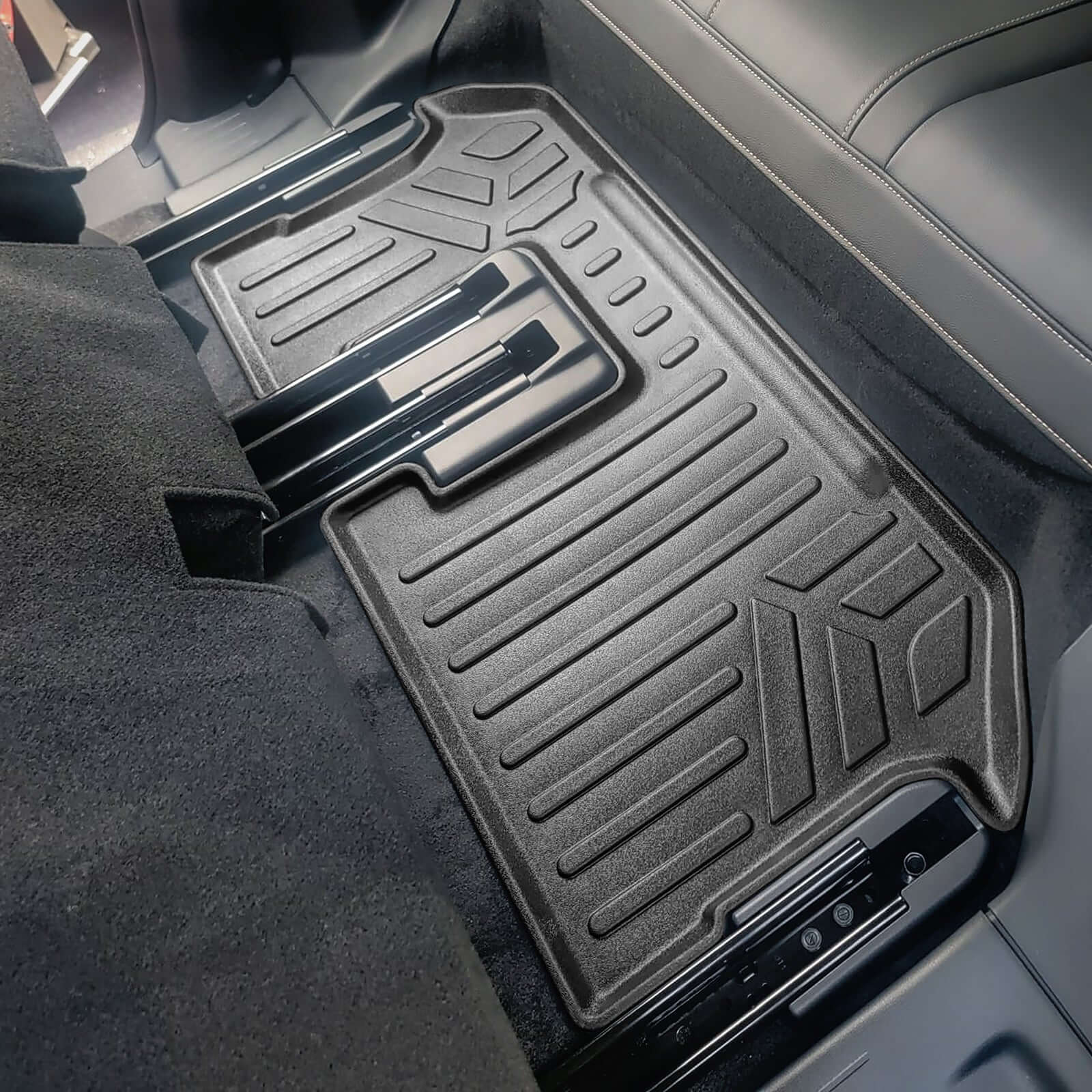 SMARTLINER Custom Fit Floor Liners For 2024-2025 Mazda CX-90 Plug-In Hybrid (Only Fits 2nd Row Bucket Seats With Center Console)