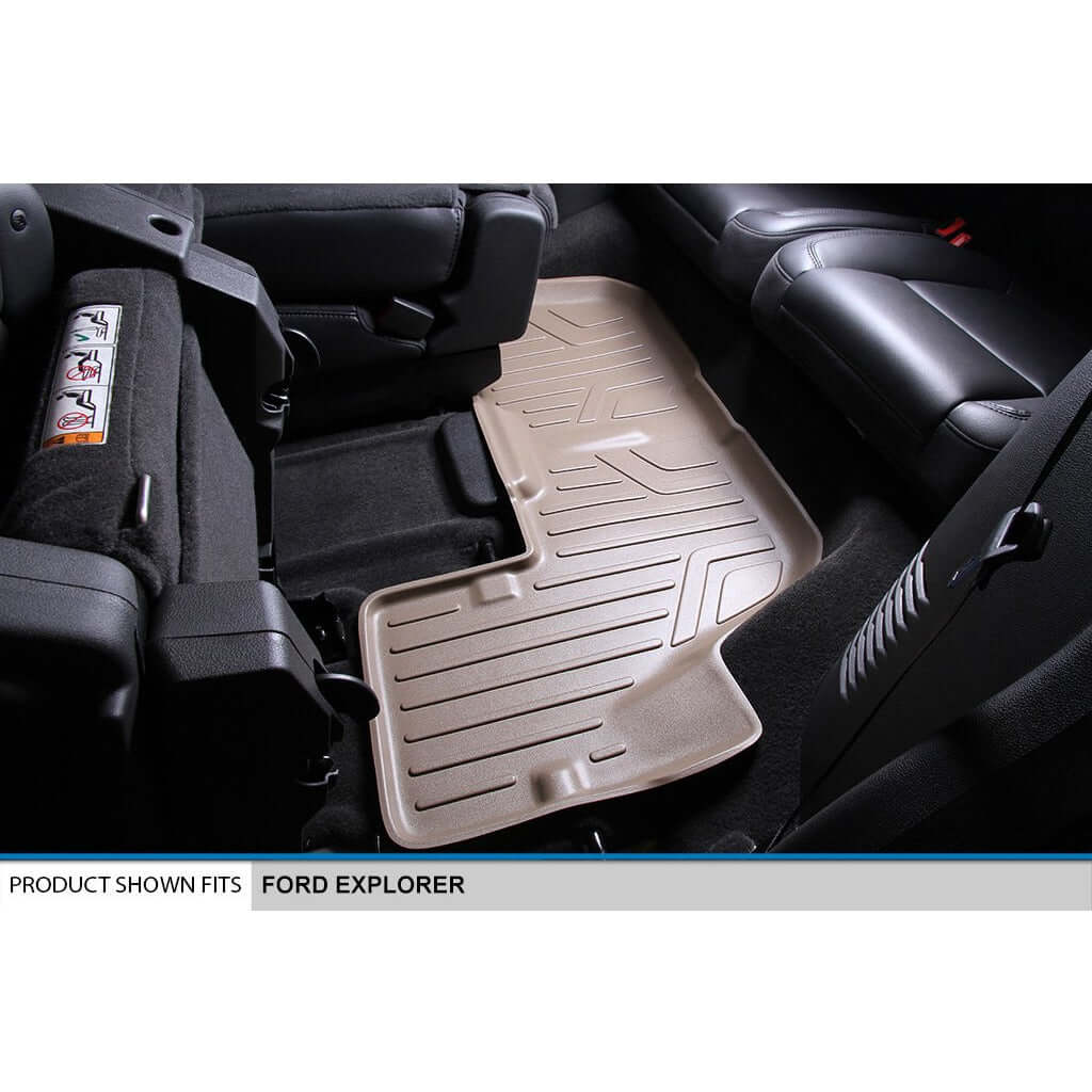SMARTLINER Custom Fit Floor Liners For 2017-2019 Ford Explorer with 2nd Row Center Console