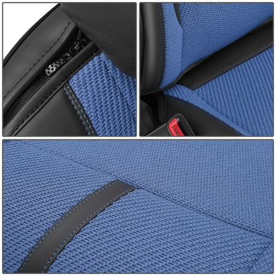 Drive Series Full Set Seat Covers - Black/Dark Blue