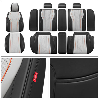 Touring Series Full Set Seat Covers Black/Grey