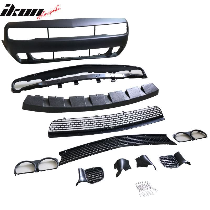 Fits 08-14 Dodge Challenger Front Bumper w/ Headlights - PP