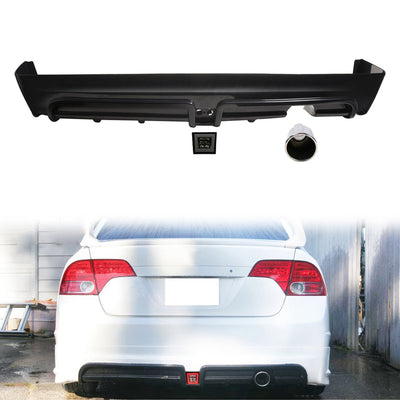 2006-2011 Honda Civic Rear Bmuper Lip LED 3RD Brake Light Muffler Tip