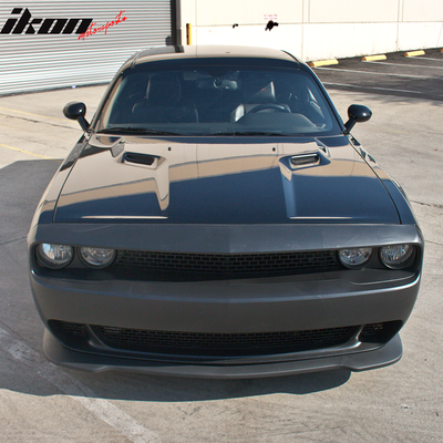 Fits 08-14 Challenger Front Bumper + Lip + Fender Flares + Headlights
