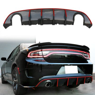 2015-2023 Dodge Charger SRT V3 Rear Diffuser with Reflective Tape PP