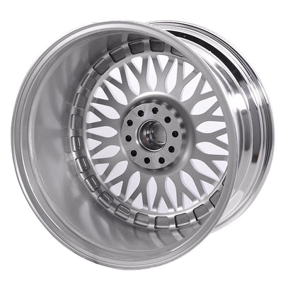 (2) 19X9.5 +40 5X114.3 / 5X120 Step Lip Deep Dish Mesh Wheels Rims
