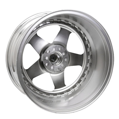 (2) 18X10 +30 5X100 / 5X114.3 Step Lip 5 Spoke Wheels Rim Accessories