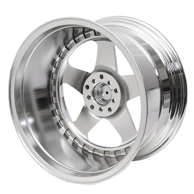 (2) 18X10 +30 5X100 / 5X114.3 Step Lip 5 Spoke Wheels Rim Replacement