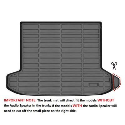 2022-2024 Hyundai Tucson Hybrid 3D Black Floor Mats + Trunk Mat TPE