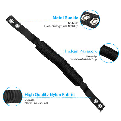 2021-2025 Ford Bronco 2/4Dr 2PC Nylon Roll Bar Grab Handles Grip