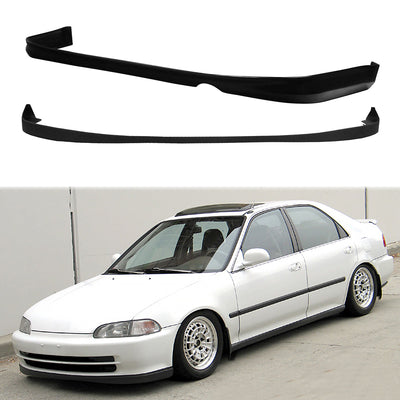 Rear Diffuser & Front Lip ForÂ 1992-1995 Honda Civic PU Unpainted