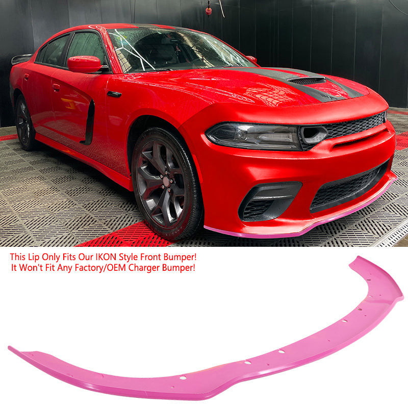 2015-2023 Dodge Charger Widebody Front Bumper Cover + Pink Lip PP