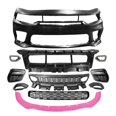2015-2023 Dodge Charger Widebody SRT LED Bumper Cover Pink Lip PP