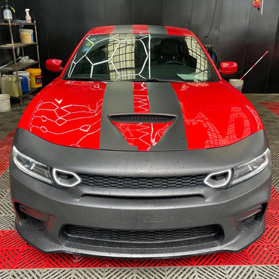 2015-2023 Dodge Charger Widebody SRT Bumper Cover Matte Black Lip PP