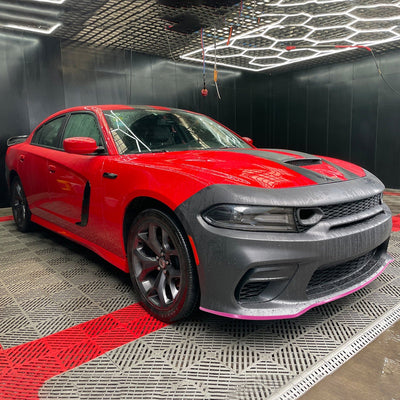 2015-2023 Dodge Charger Rear & Front Bumper + Pink Lip Diffuser PP