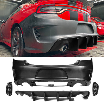 2015-2023 Dodge Charger Widebody SRT Rear & Front Bumper Lip Diffuser