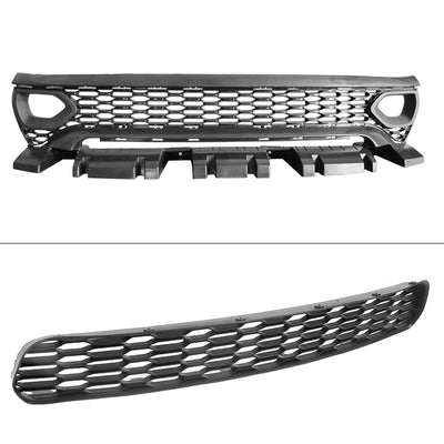 2015-2023 Dodge Charger IKON Matte Black Front Rear Bumper Covers PP