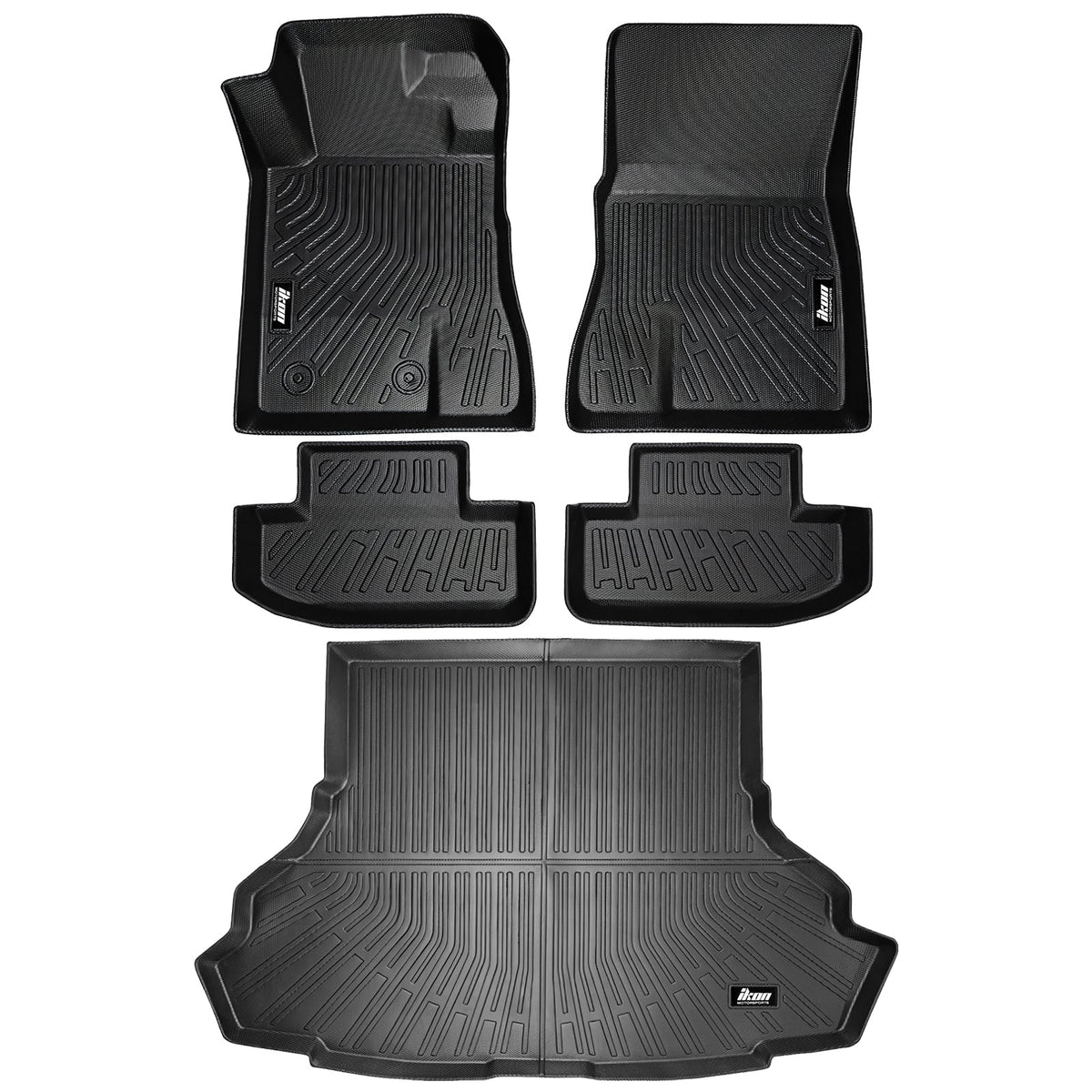 2015-2023 Ford Mustang 3D Floor Mats All Weather Trunk Carpets TPE