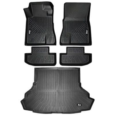 2015-2023 Ford Mustang 3D Floor Mats All Weather Trunk Carpets TPE