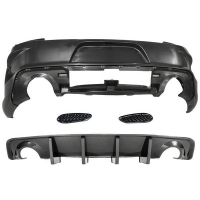 2015-2023 Dodge Charger Widebody Whole Bumper Kits Diffuser LED PP