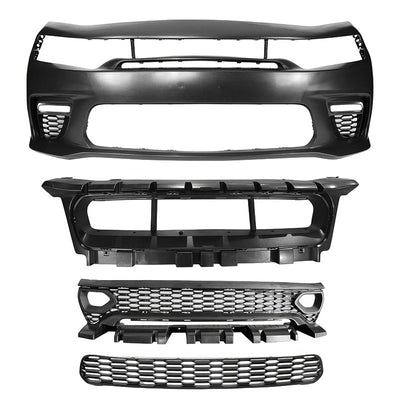 2015-2023 Dodge Charger Widebody SRT Black LED Front Bumper Kits PP