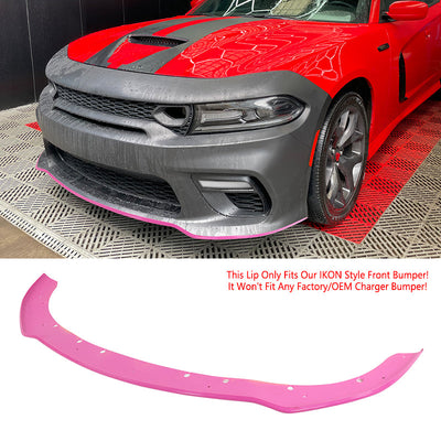 2015-2023 Dodge Charger Widebody SRT LED Front Bumper Cover Pink PP