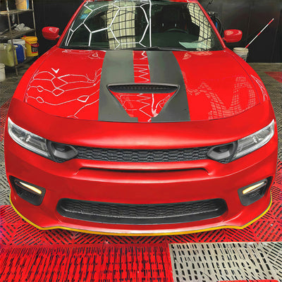 2015-2023 Dodge Charger Widebody SRT Bumper Cover Yellow Lip LED
