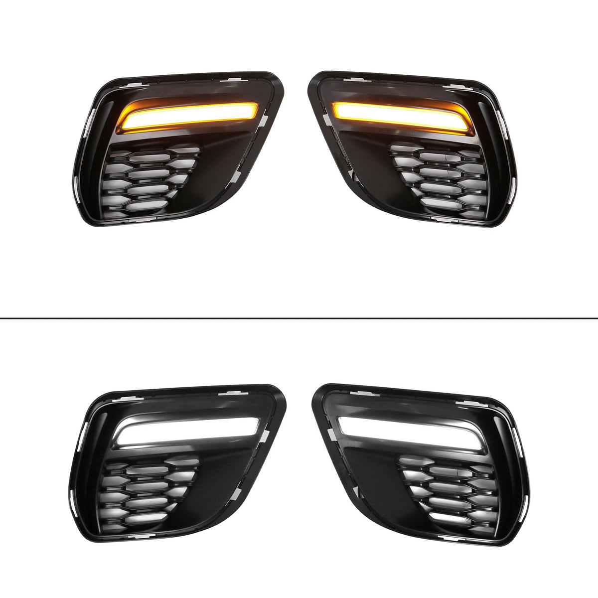 2015-2023 Dodge Charger Widebody SRT Bumper Cover Yellow Lip LED
