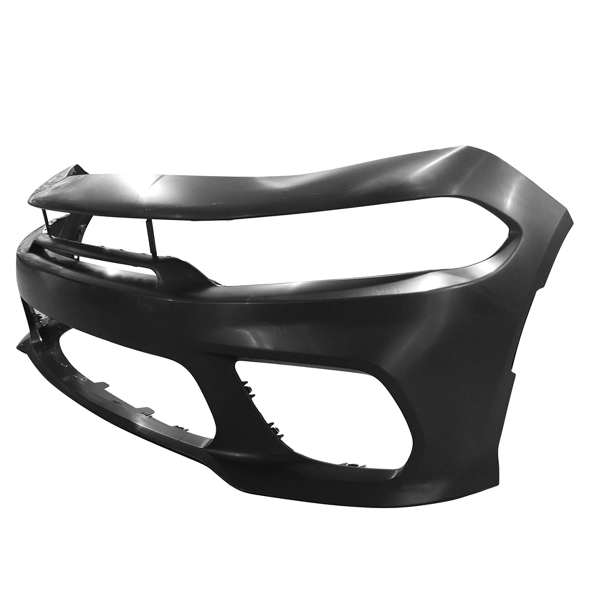 2015-2023 Dodge Charger Widebody LED Bumper Cover Matte Black Lip PP