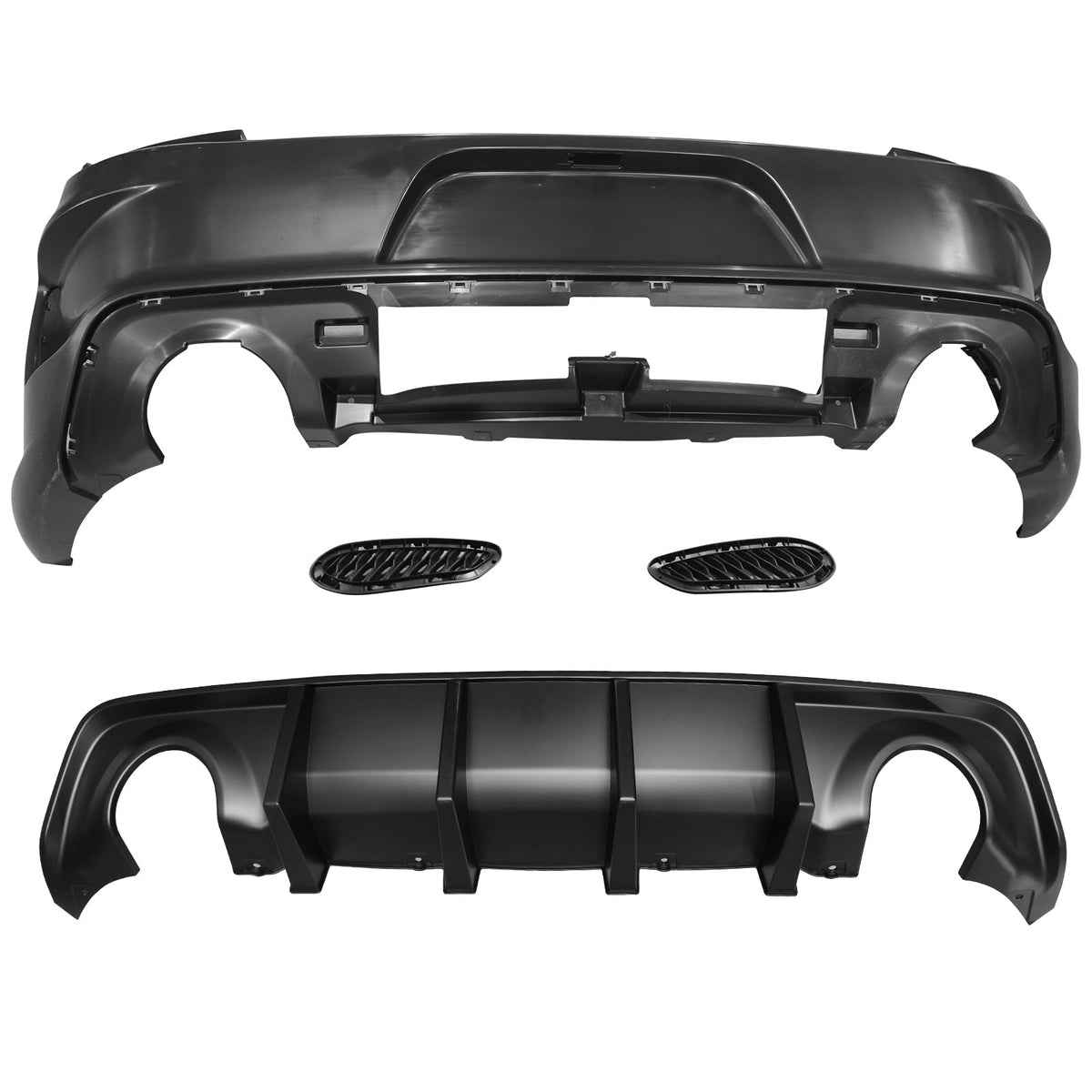 2015-2023 Dodge Charger Widebody SRT Rear Front Bumper Pink Lip PP LED