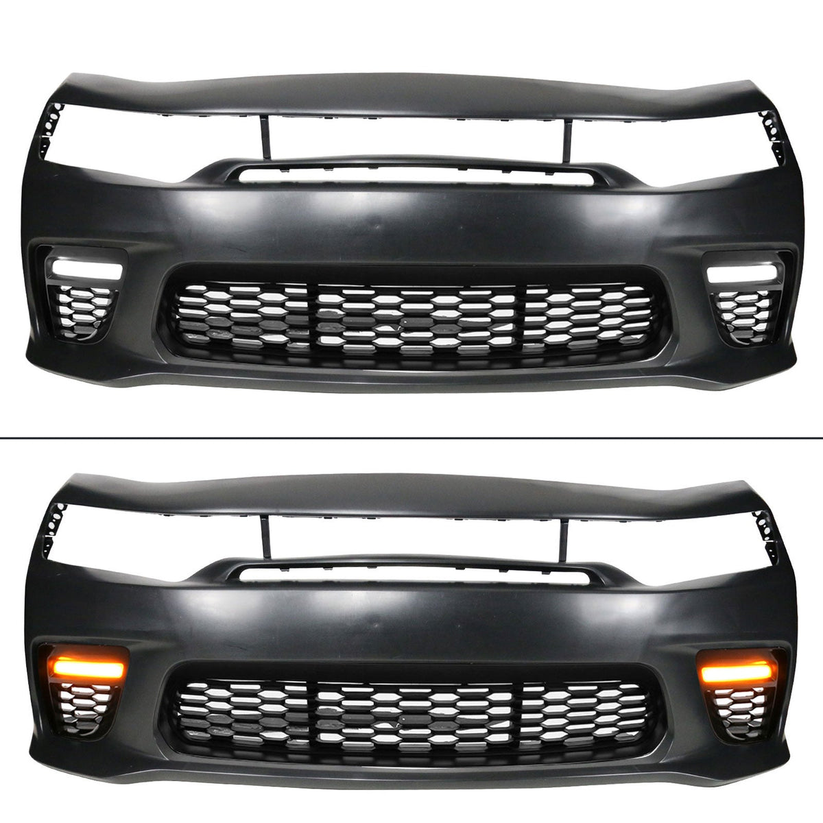 2015-2023 Dodge Charger Widebody SRT Rear Front Bumper Pink Lip PP LED