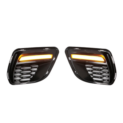 2015-2023 Charger IKON Gloss Black Front Rear Bumper Covers LED PP