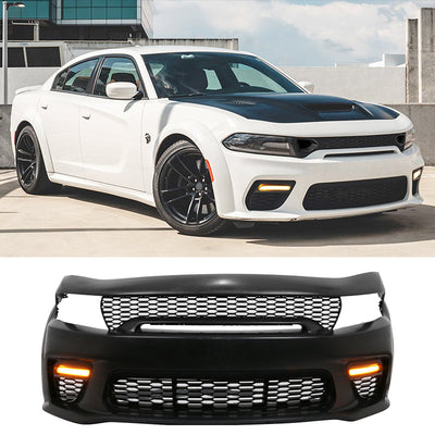 2020-2023 Dodge Charger Widebody Bumper Cover W/ SRT Grilles LED PP