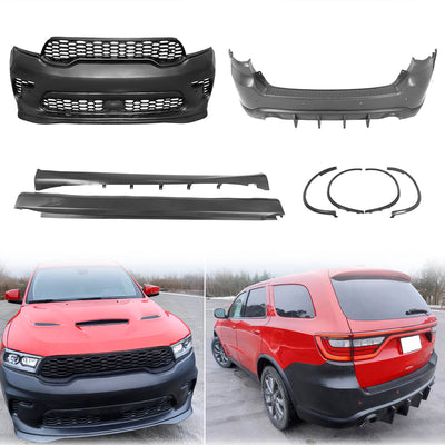 21-24 Dodge Durango Front Rear Bumper Cover Hellcat Style V1 Diffuser