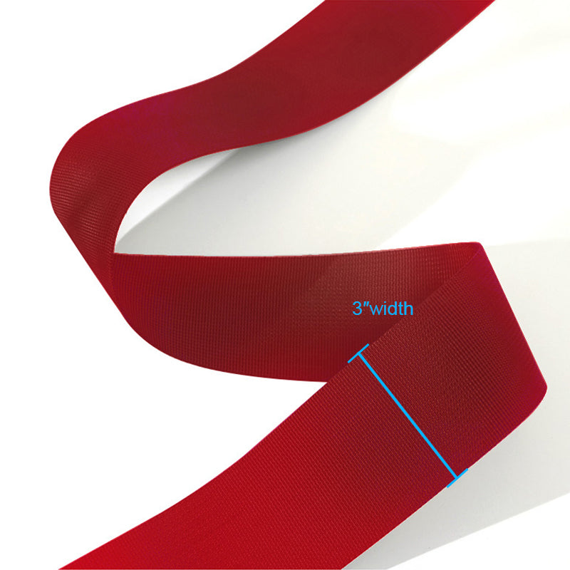 Universal Racing Seat Belt Harness 3" 4 Point Strap Buckle Nylon Red