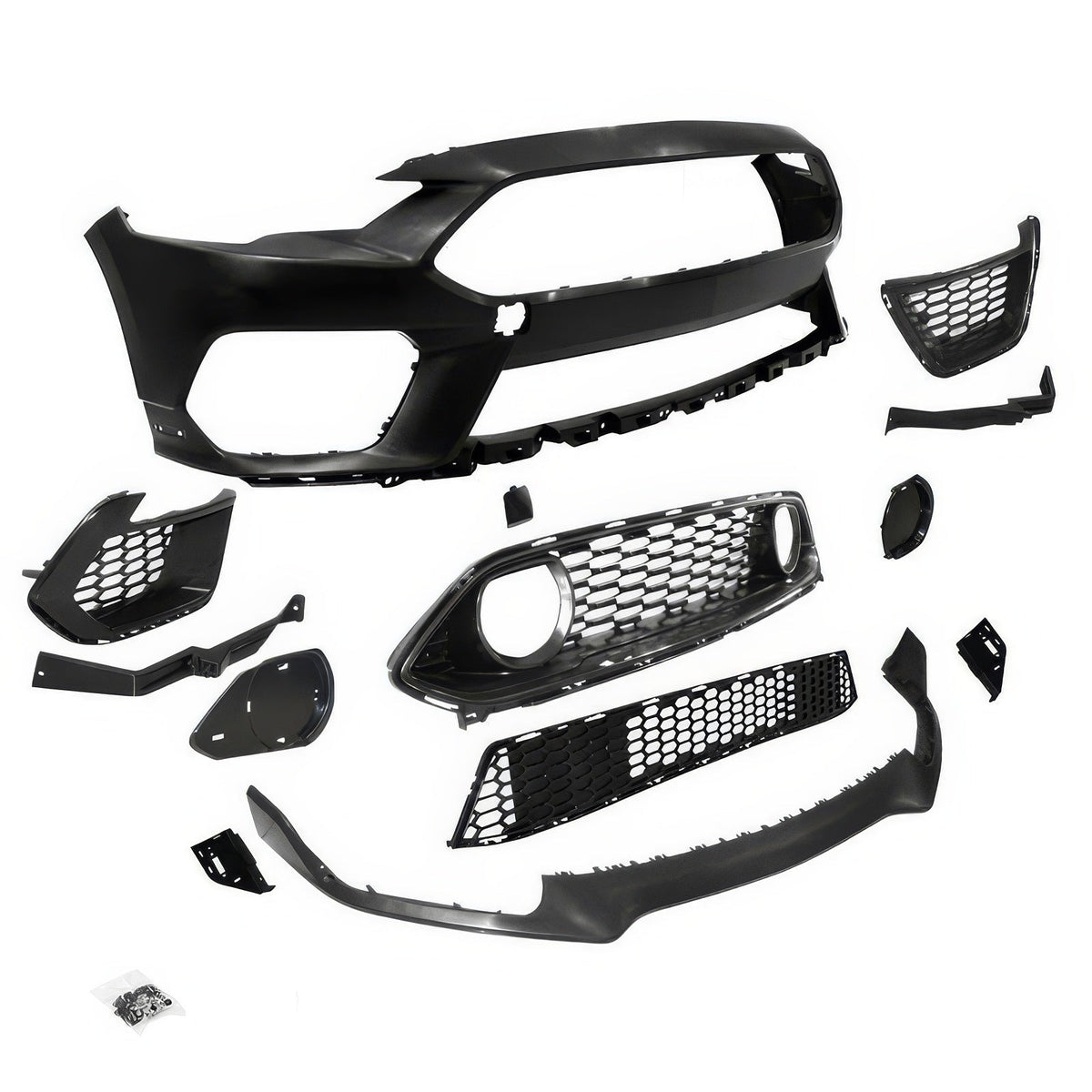2018-2023 Ford Mustang Mach 1 Front Bumper Cover 24+ Headlights W/ Lip