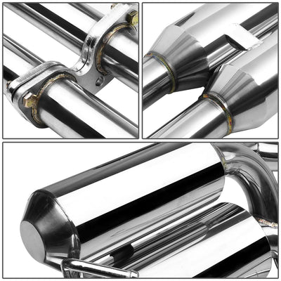 09-16 Nissan 370Z Dual Rolled Tip Catback Exhaust Stainless Steel