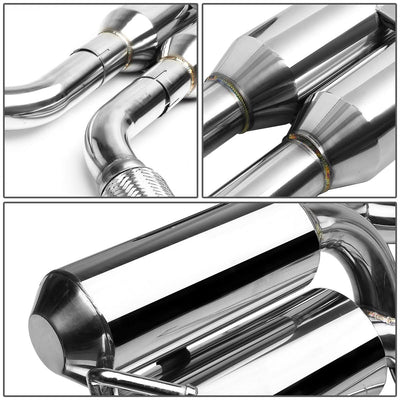 09-18 Nissan 370Z Catback Exhaust System Dual Rolled Tip Stainless Steel