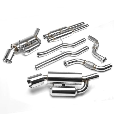 09-18 Nissan 370Z Catback Exhaust System Dual Rolled Tip Stainless Steel