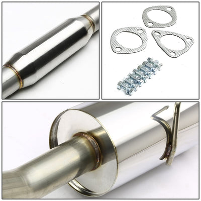 94-01 Acura Integra Catback Exhaust Single Rolled Tip Stainless Steel