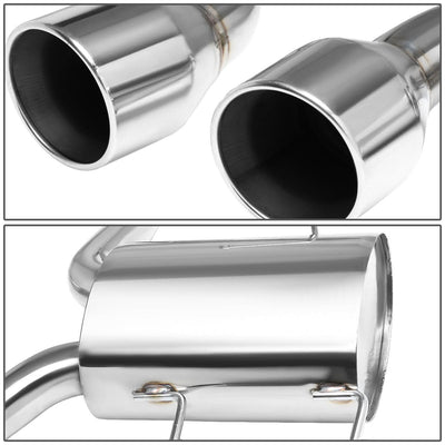 2009-2011 Cadillac CTS-V Dual Rolled Tip Catback Exhaust - Stainless Steel