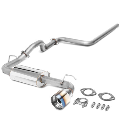 00-05 Dodge Neon Single Burnt Tip Catback Exhaust - Stainless Steel