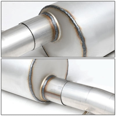 2011-2014 Ford F-150 3.5L Crew Cab Catback Exhaust Single Tip Stainless Steel