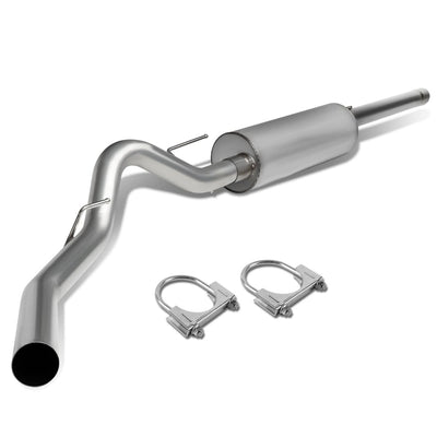 10-14 Ford F-150 6.2L Extended Cab Single Tip Catback Exhaust - Stainless Steel