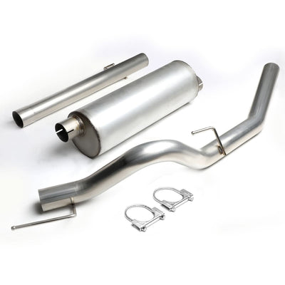 10-14 Ford F-150 6.2L Extended Cab Single Tip Catback Exhaust - Stainless Steel