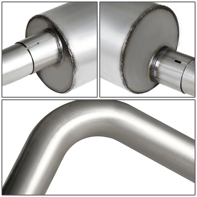 10-14 Ford F-150 6.2L Extended Cab Single Tip Catback Exhaust - Stainless Steel