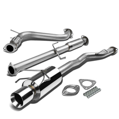 94-97 Honda Accord Single Rolled Tip Catback Exhaust Stainless Steel