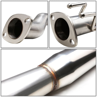 2002-2005 Honda Civic SI Single Tip Catback Exhaust - Stainless Steel